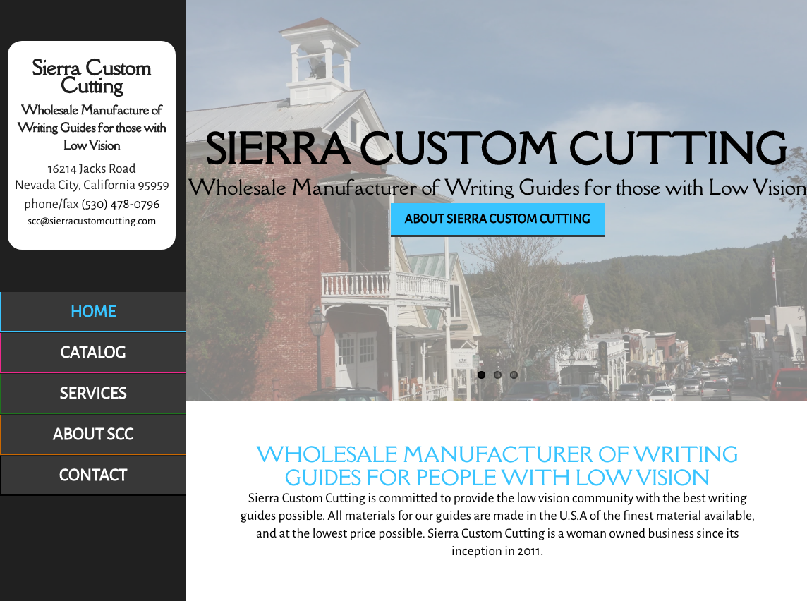 Sierra Custom Cutting website.